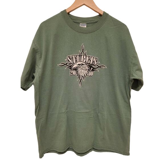 Sturgis T-shirt Men's Size XL Motorcycle Bike Rally 2010 70th Anniversary Tee - Picture 1 of 8